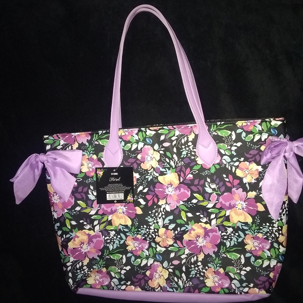 Spring Floral Tote